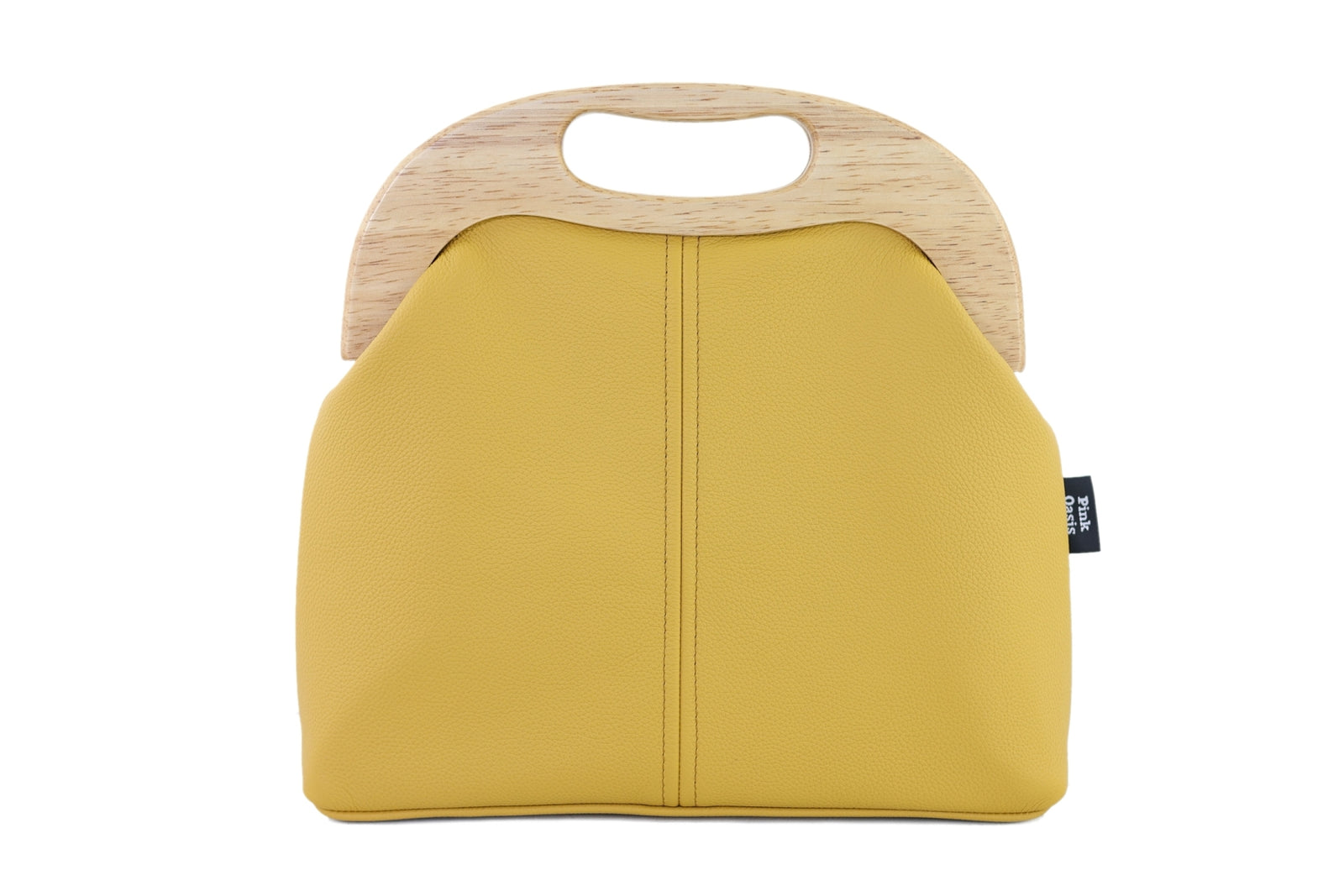 Women's Luxury Mustard Yellow Leather Bag | PINK OASIS