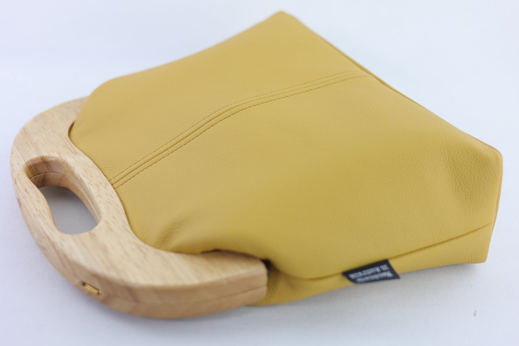 Women's Luxury Mustard Yellow Leather Bag | PINK OASIS