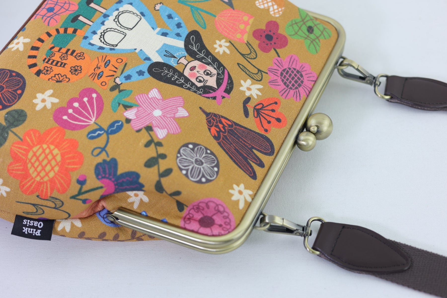 Alice in Wonderland Mustard Crossbody Bag | PINK OASIS