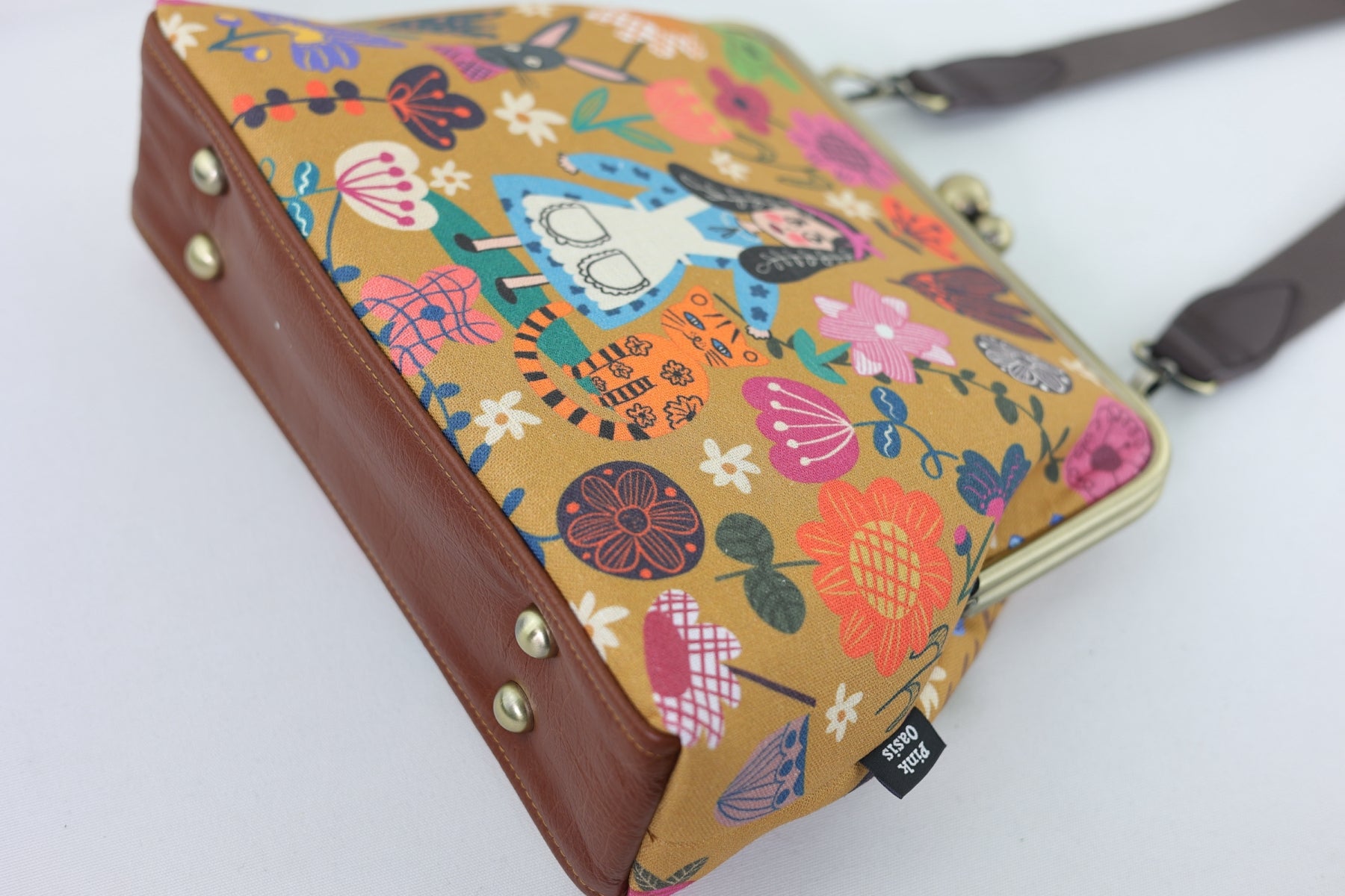 Alice in Wonderland Mustard Crossbody Bag | PINK OASIS