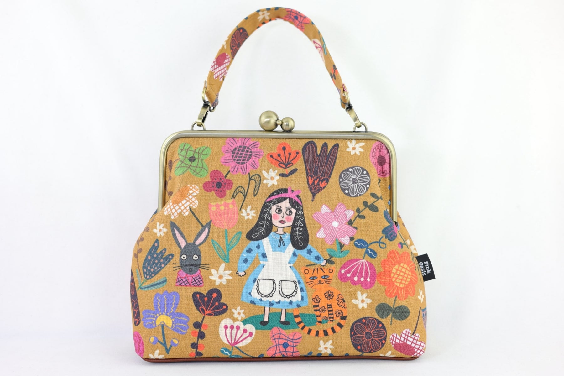 Alice in Wonderland Mustard Crossbody Bag | PINK OASIS