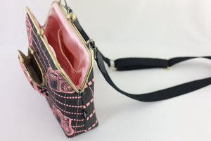 Vintage Camera Handbag and Crossbody 2 Way Bag | PINK OASIS