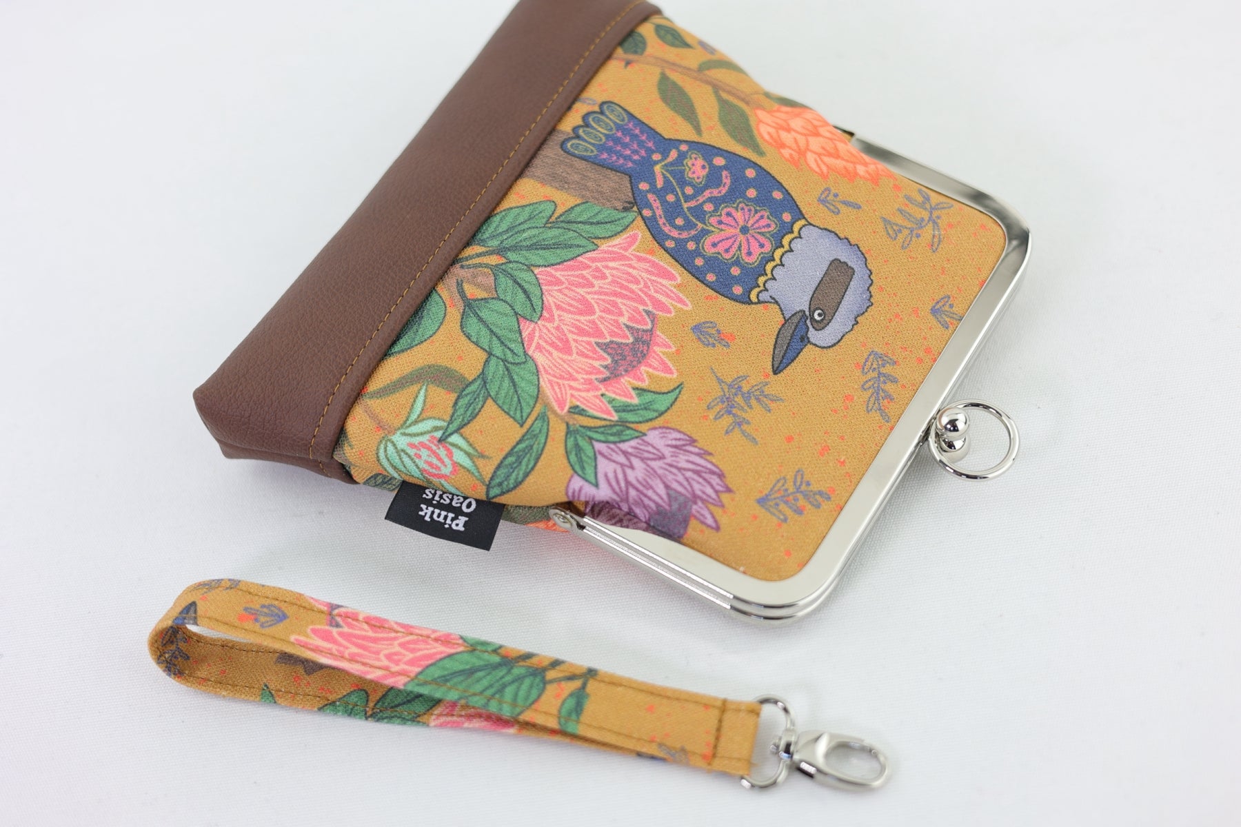 Kookaburra and Proteas Wristlet | PINK OASIS