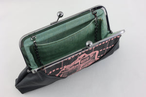 Vintage Camera Kisslock Clutch with Chain Strap | PINK OASIS