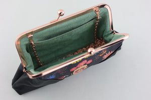 Frida Down Under Kisslock Clutch with Chain Strap | PINK OASIS