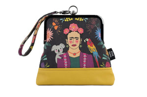 Frida Down Under Wristlet with Chain | PINK OASIS