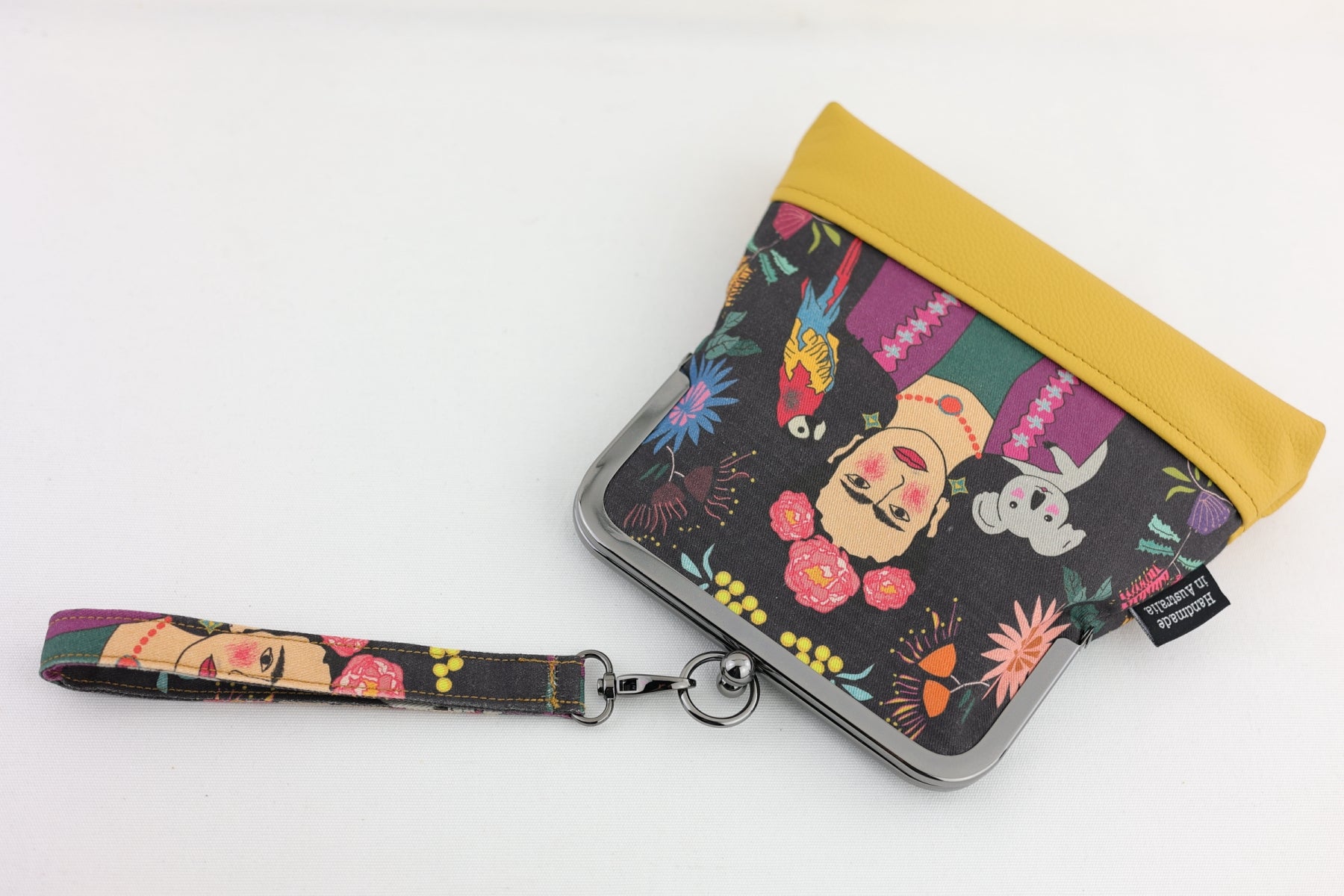 Frida Down Under Wristlet with Chain | PINK OASIS