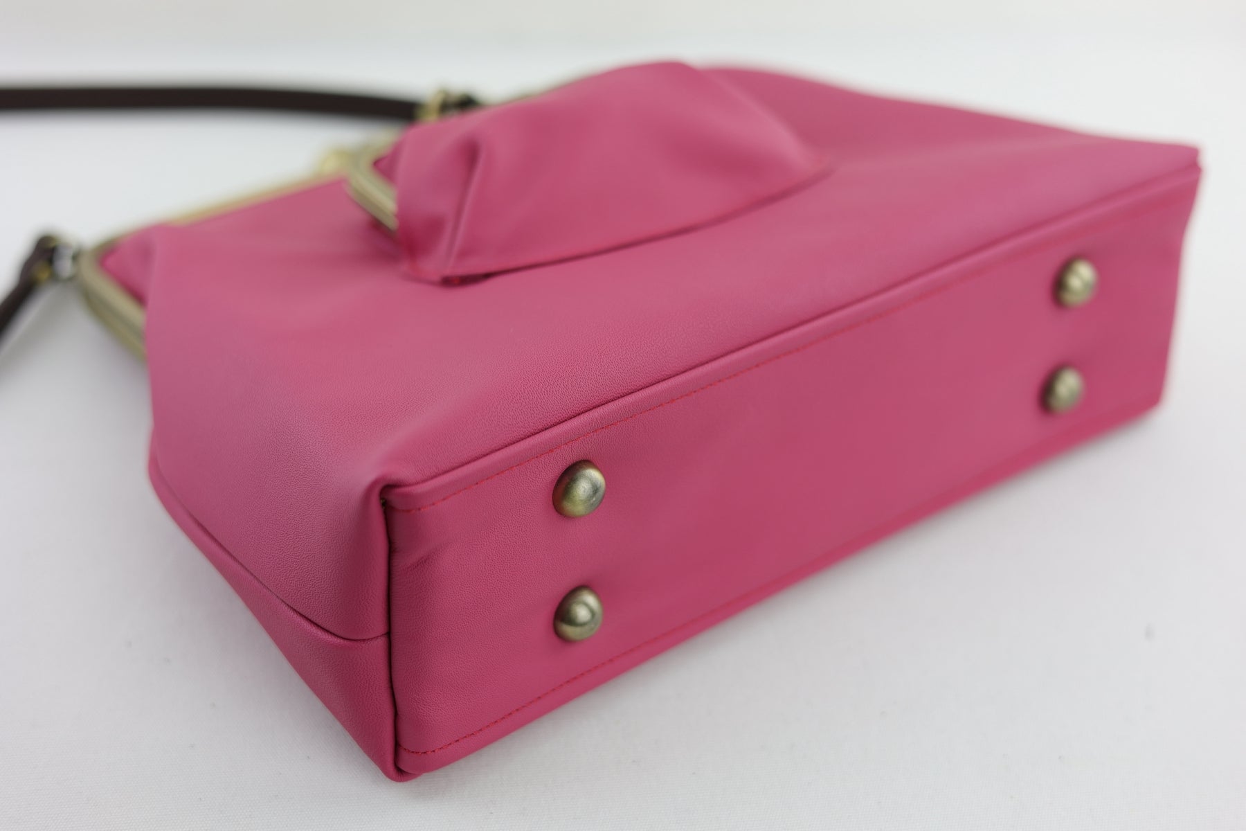 Fuchsia Leather Crossbody Bag Handmade in Australia | PINK OASIS