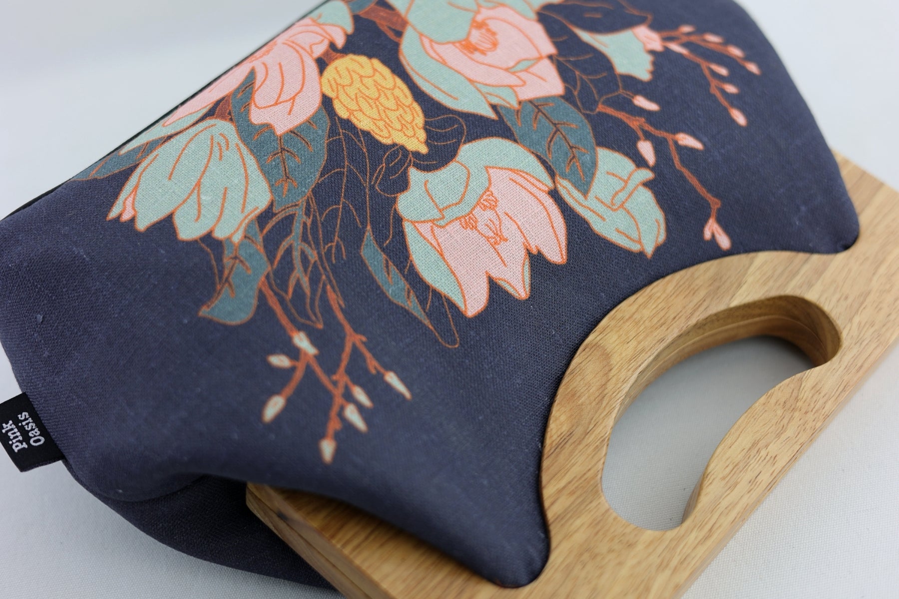Magnolia Floral Medium Women's Clutch Bag | PINK OASIS