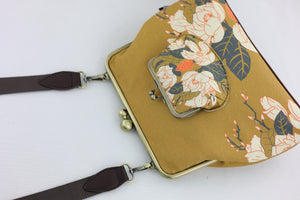Magnolia Mustard Crossbody Bag with Webbing Strap | PINK OASIS