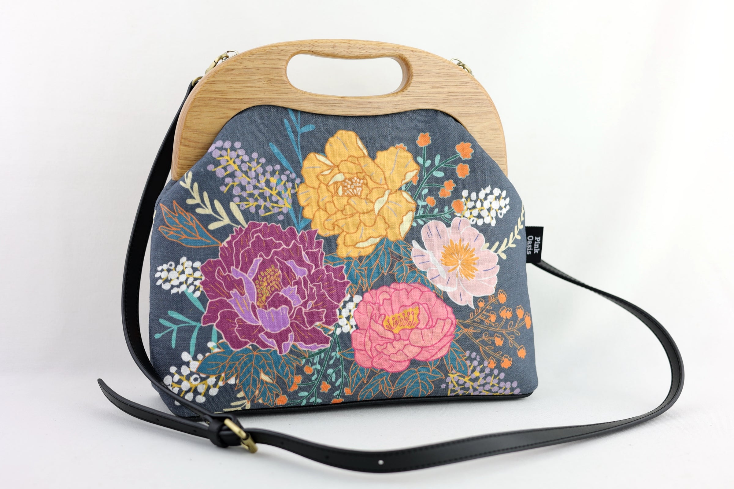 Peonies Garden Flowers Women's Clutch Bag | PINK OASIS