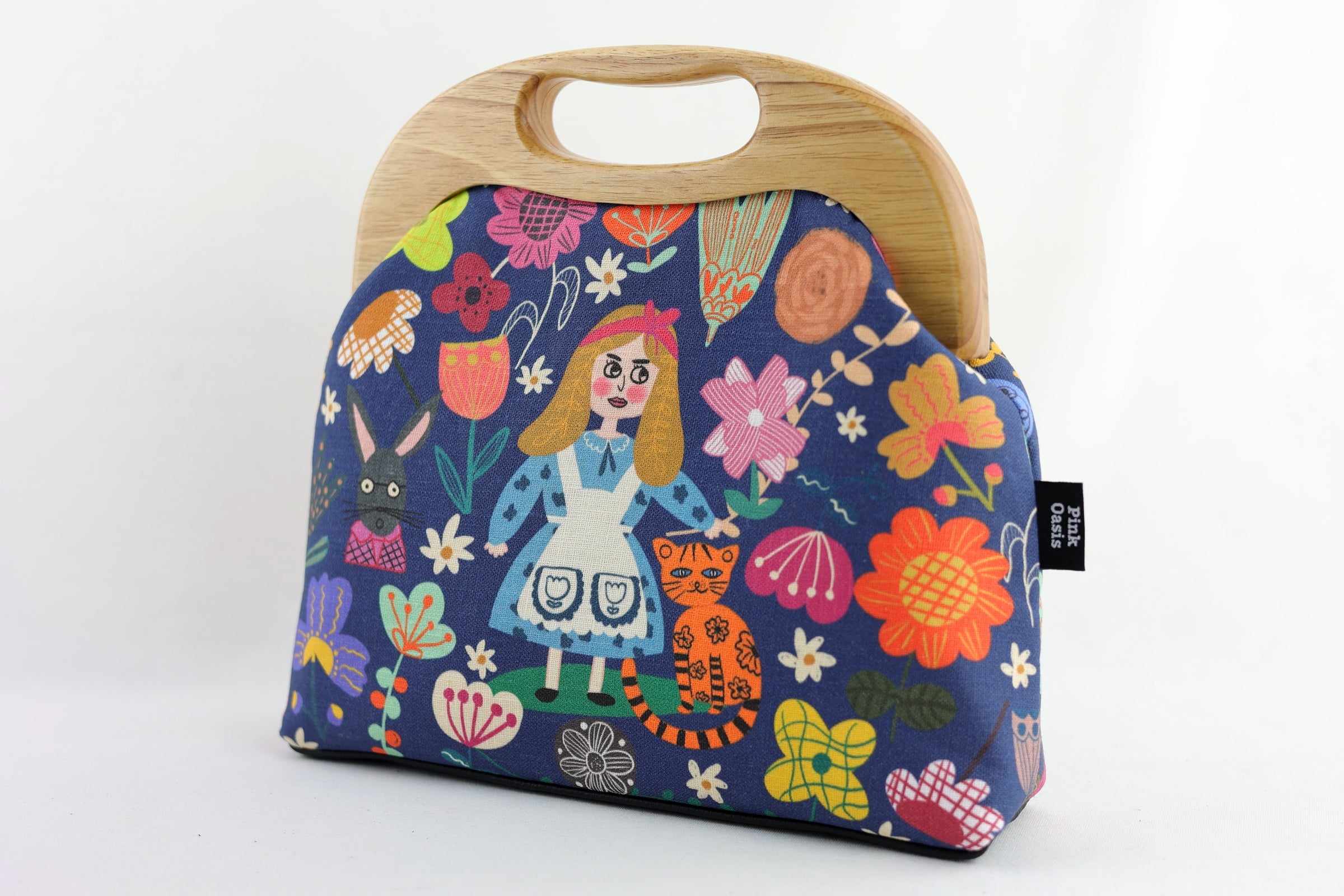Alice in wonderland Clutch Bag Handmade in Australia | PINK OASIS