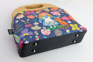 Alice in wonderland Clutch Bag Handmade in Australia | PINK OASIS