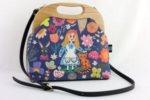 Alice in wonderland Clutch Bag Handmade in Australia | PINK OASIS