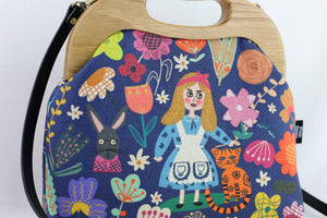 Alice in wonderland Clutch Bag Handmade in Australia | PINK OASIS
