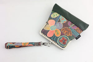 Doodle Flora Wristlet Bag Handmade in Australia | PINK OASIS