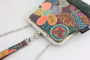 Doodle Flora Wristlet Bag Handmade in Australia | PINK OASIS