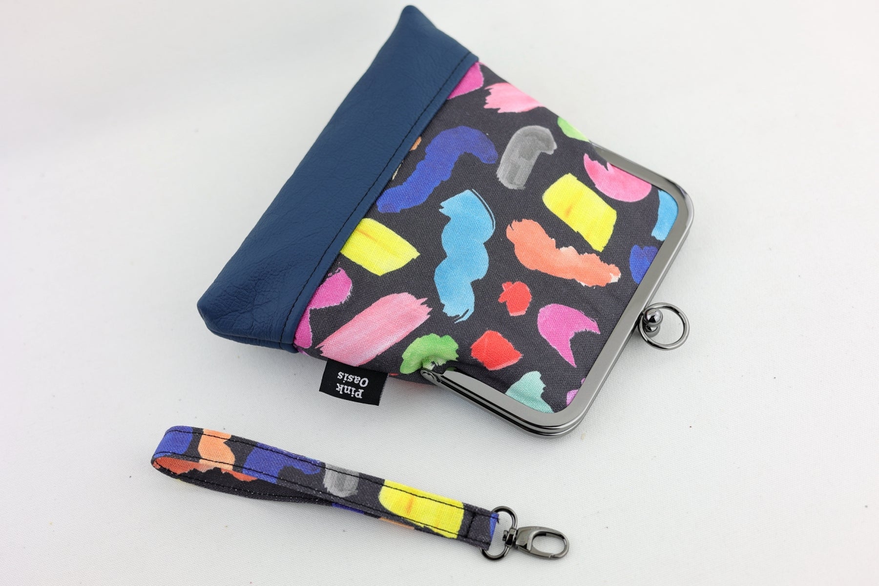 Colourful Brushes Wristlet Bag Handmade in Australia | PINK OASIS