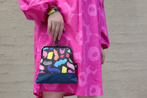 Colourful Brushes Wristlet Bag Handmade in Australia | PINK OASIS