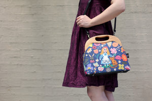 Alice in wonderland Clutch Bag Handmade in Australia | PINK OASIS