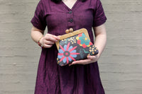 Backyard Garden Floral Clutch Bag Handmade in Australia | PINK OASIS