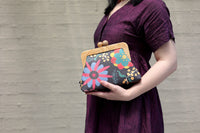 Backyard Garden Floral Clutch Bag Handmade in Australia | PINK OASIS