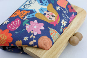 Alice in Wonderland Blue Clutch Bag | PINK OASIS