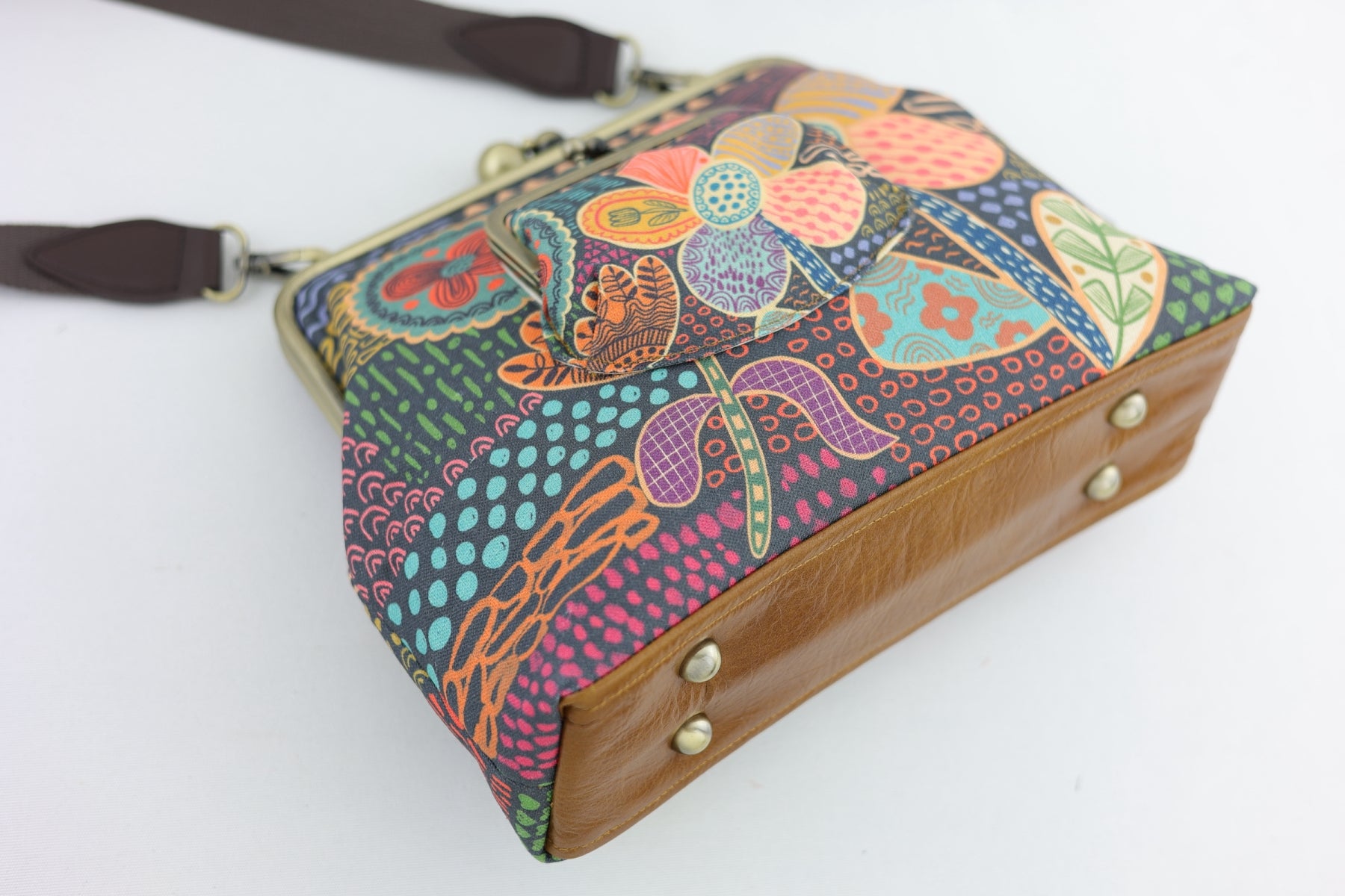Doodle Flora Handbag and Crossbody 2 Way Bag | PINK OASIS