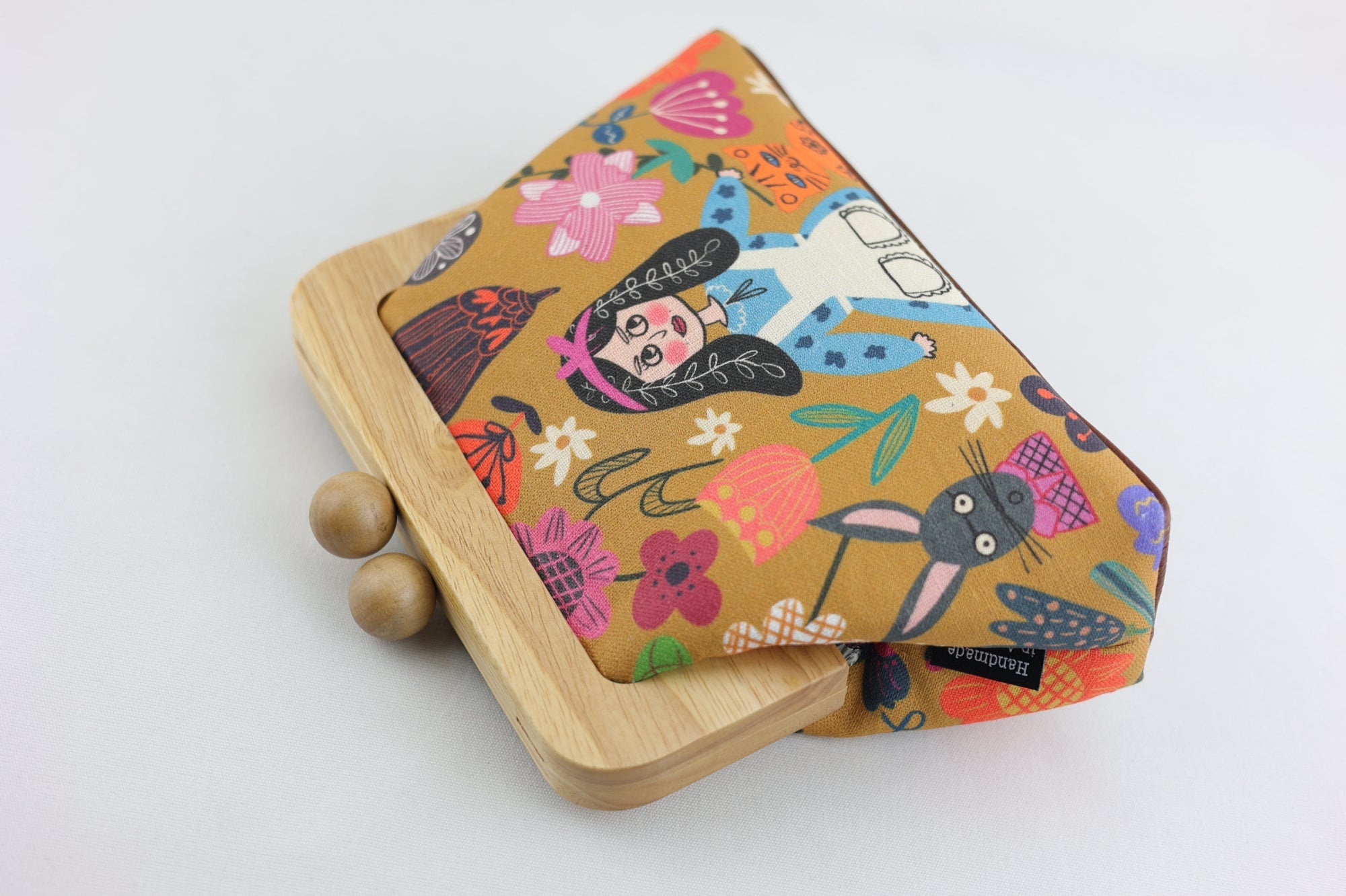 Alice in Wonderland Mustard Clutch Bag | PINK OASIS