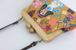 Alice in Wonderland Mustard Clutch Bag | PINK OASIS