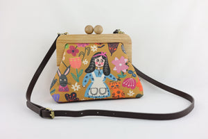 Alice in Wonderland Mustard Clutch Bag | PINK OASIS