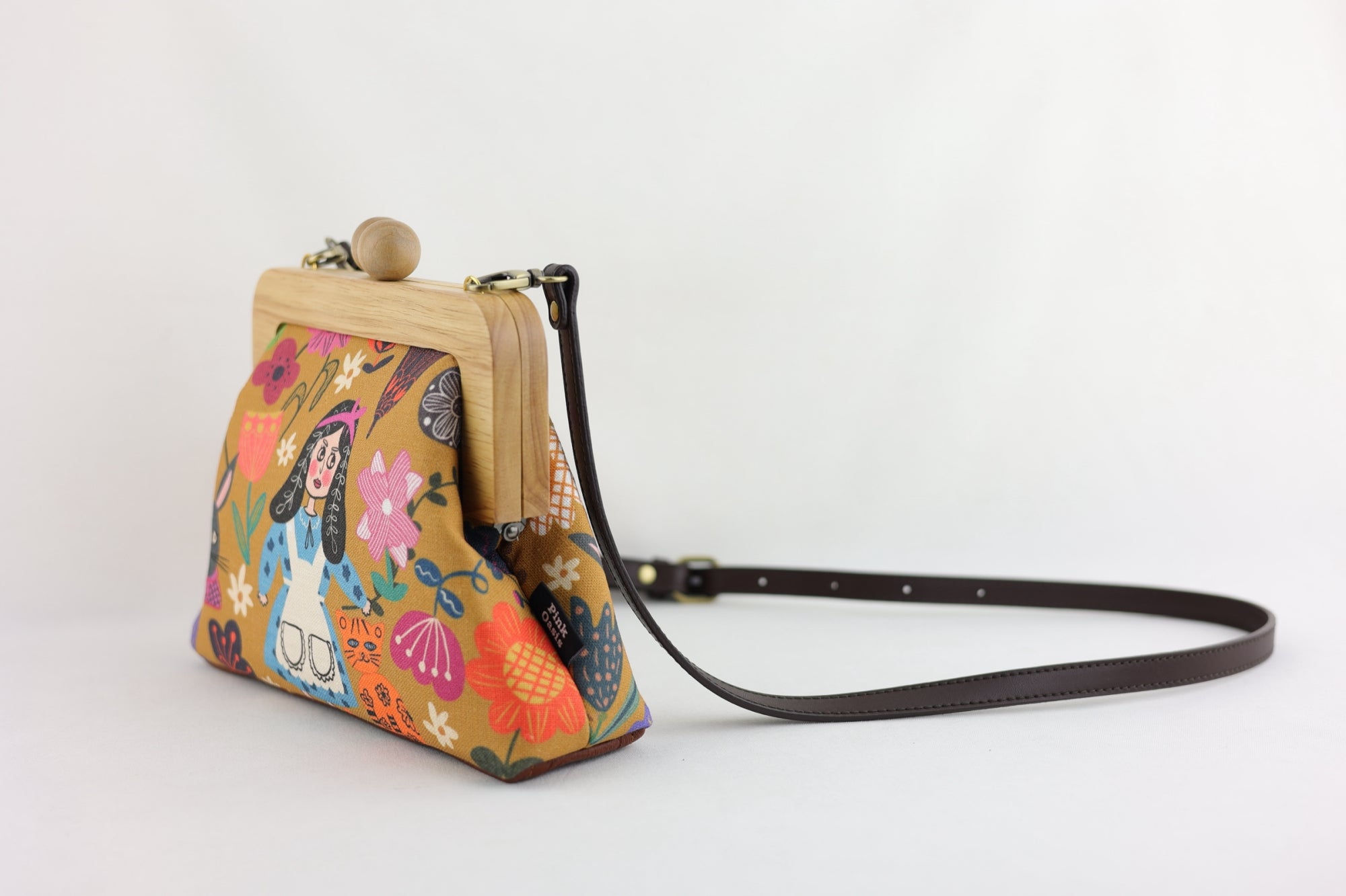 Alice in Wonderland Mustard Clutch Bag | PINK OASIS
