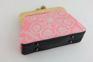 Mandala Pink Floral Pattern Clutch | PINK OASIS