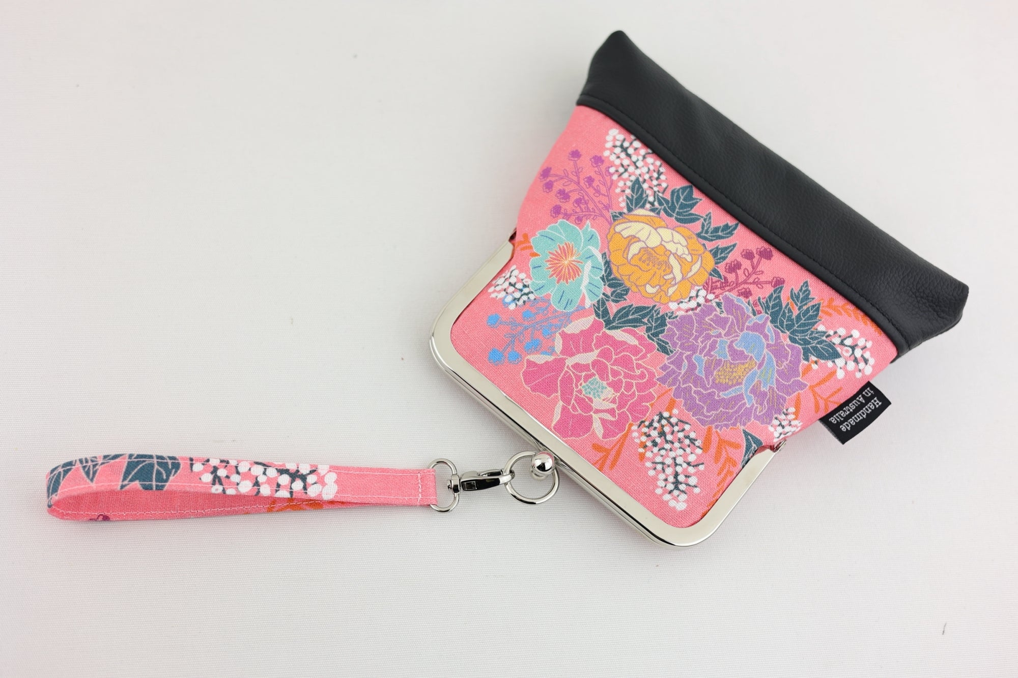 Peonies Garden Pink Wristlet | PINK OASIS