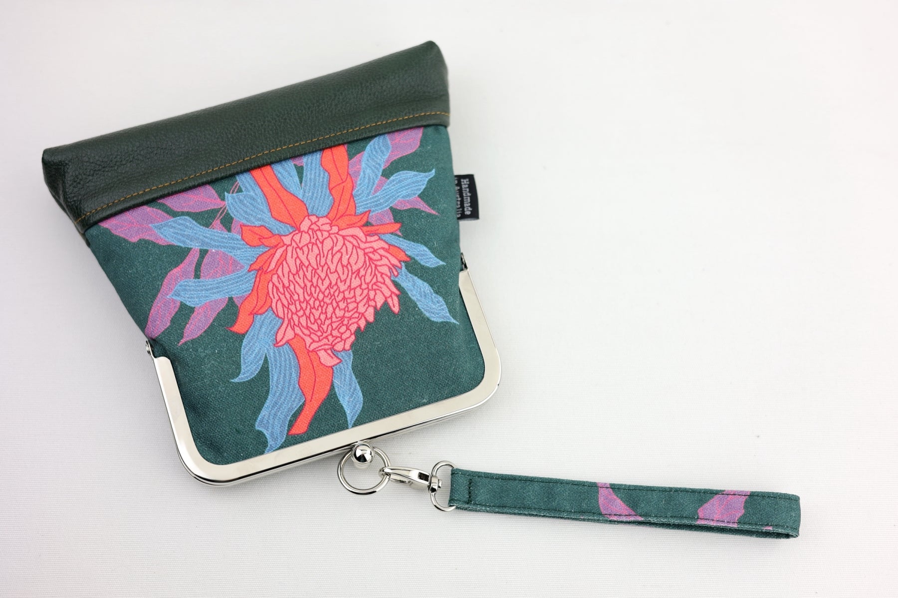 Torch Ginger Flower Emerald Wristlet | PINK OASIS