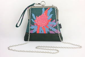 Torch Ginger Flower Emerald Wristlet | PINK OASIS