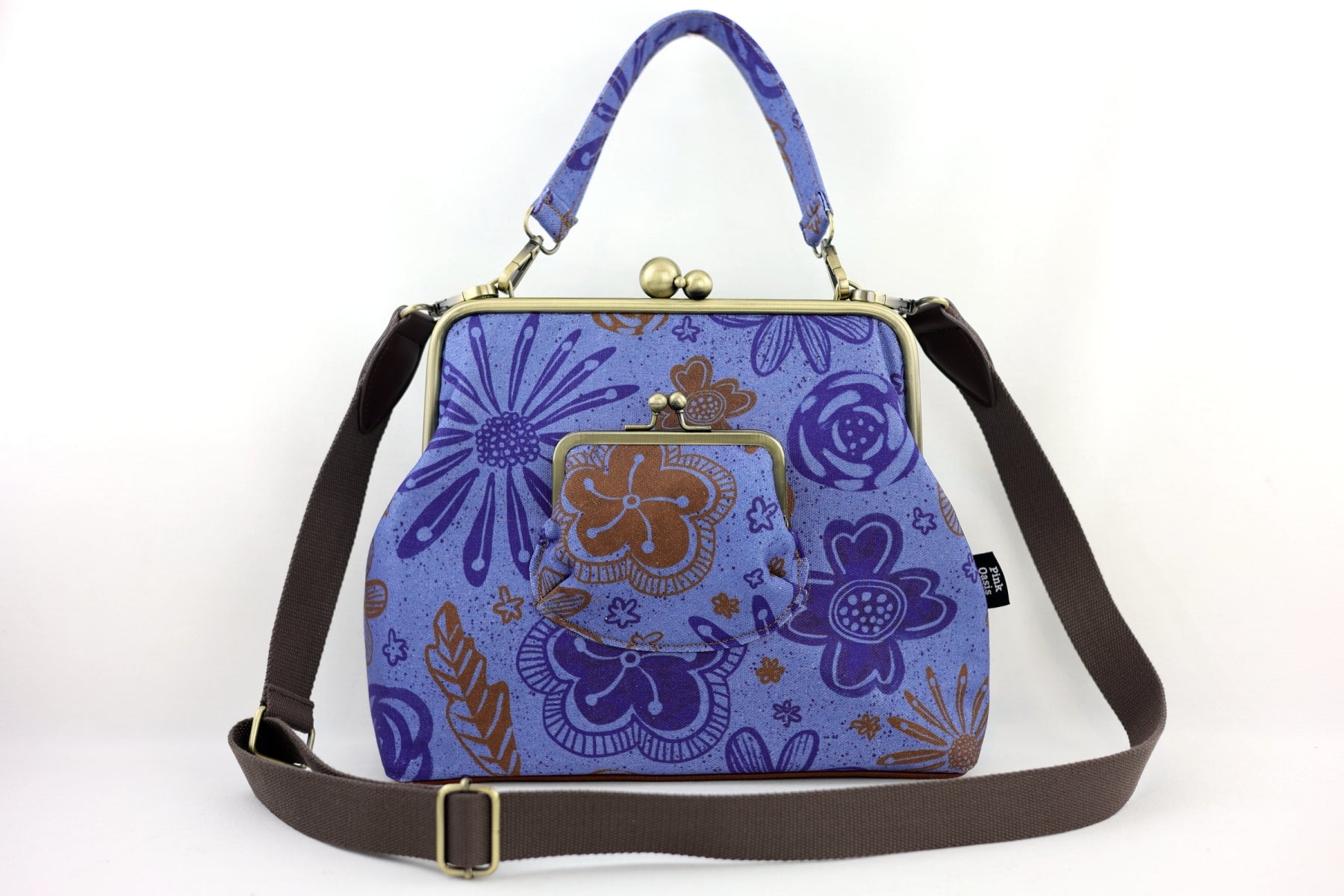 Camellia & Rose Crossbody Bag Handmade | PINK OASIS