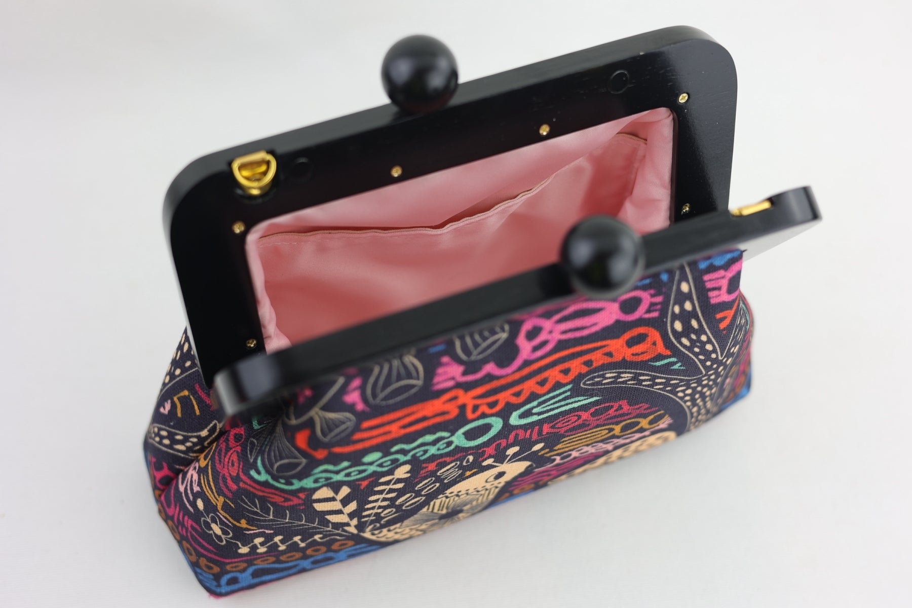 Handmade Peacock Clutch | PINK OASIS