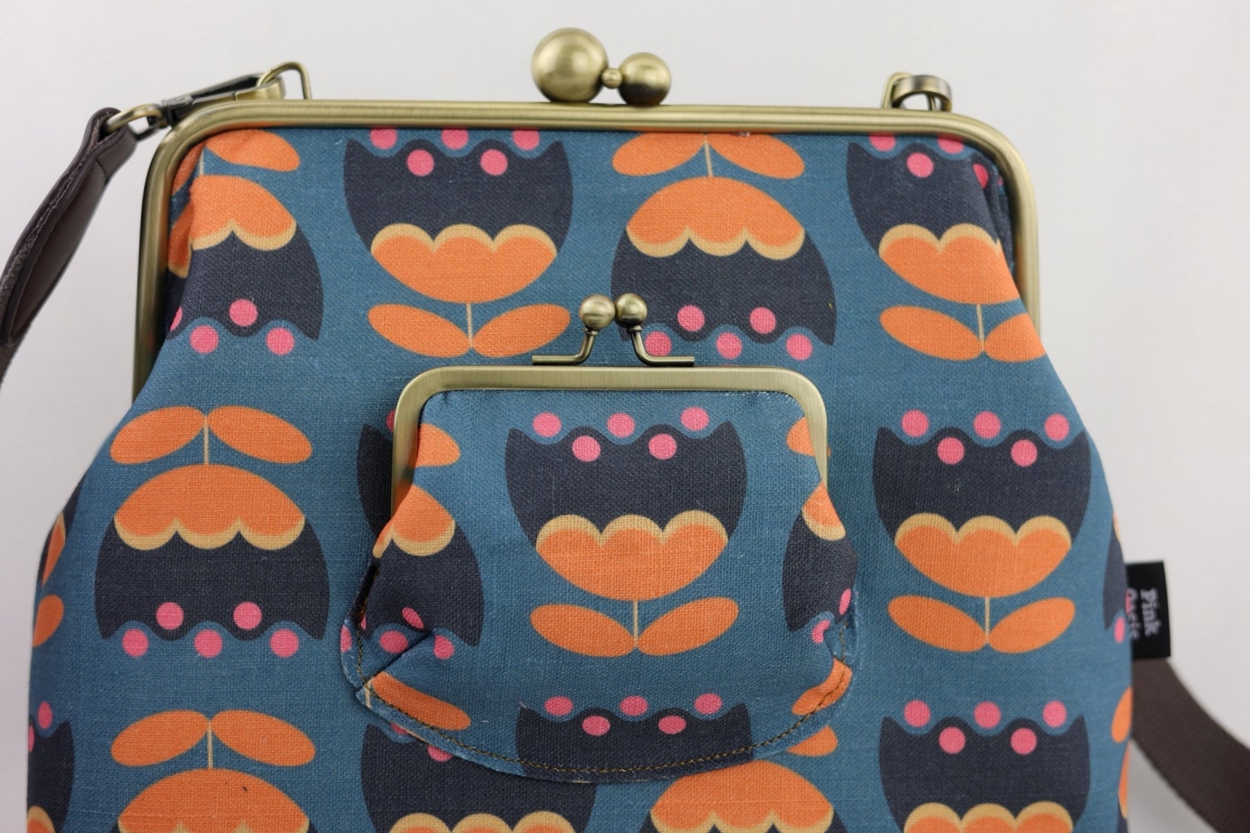 Tulip Flowers Handbag and Crossbody 2 Way Bag | PINK OASIS