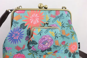 Bright & Bold Flowers Handbag and Crossbody 2 Way Bag | PINK OASIS