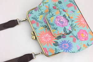 Bright & Bold Flowers Handbag and Crossbody 2 Way Bag | PINK OASIS