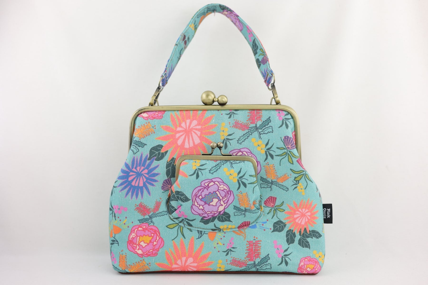 Bright & Bold Flowers Handbag and Crossbody 2 Way Bag | PINK OASIS