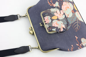 Magnolia Navy Handbag and Crossbody 2 Way Bag | PINK OASIS