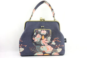 Magnolia Navy Handbag and Crossbody 2 Way Bag | PINK OASIS