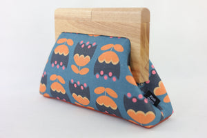 Tulip Flowers Wood Frame Bag | PINK OASIS