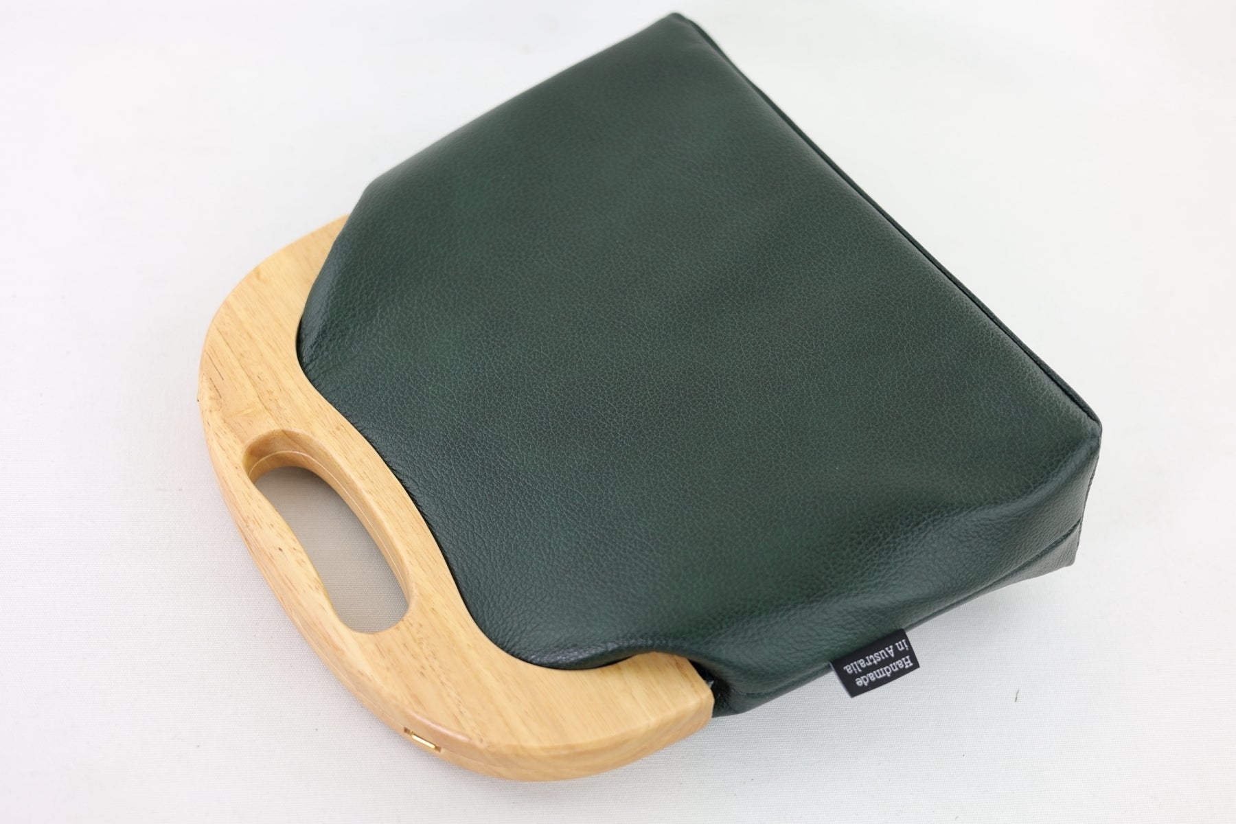 Doodle Flora Emerald Leather Bag | PINK OASIS