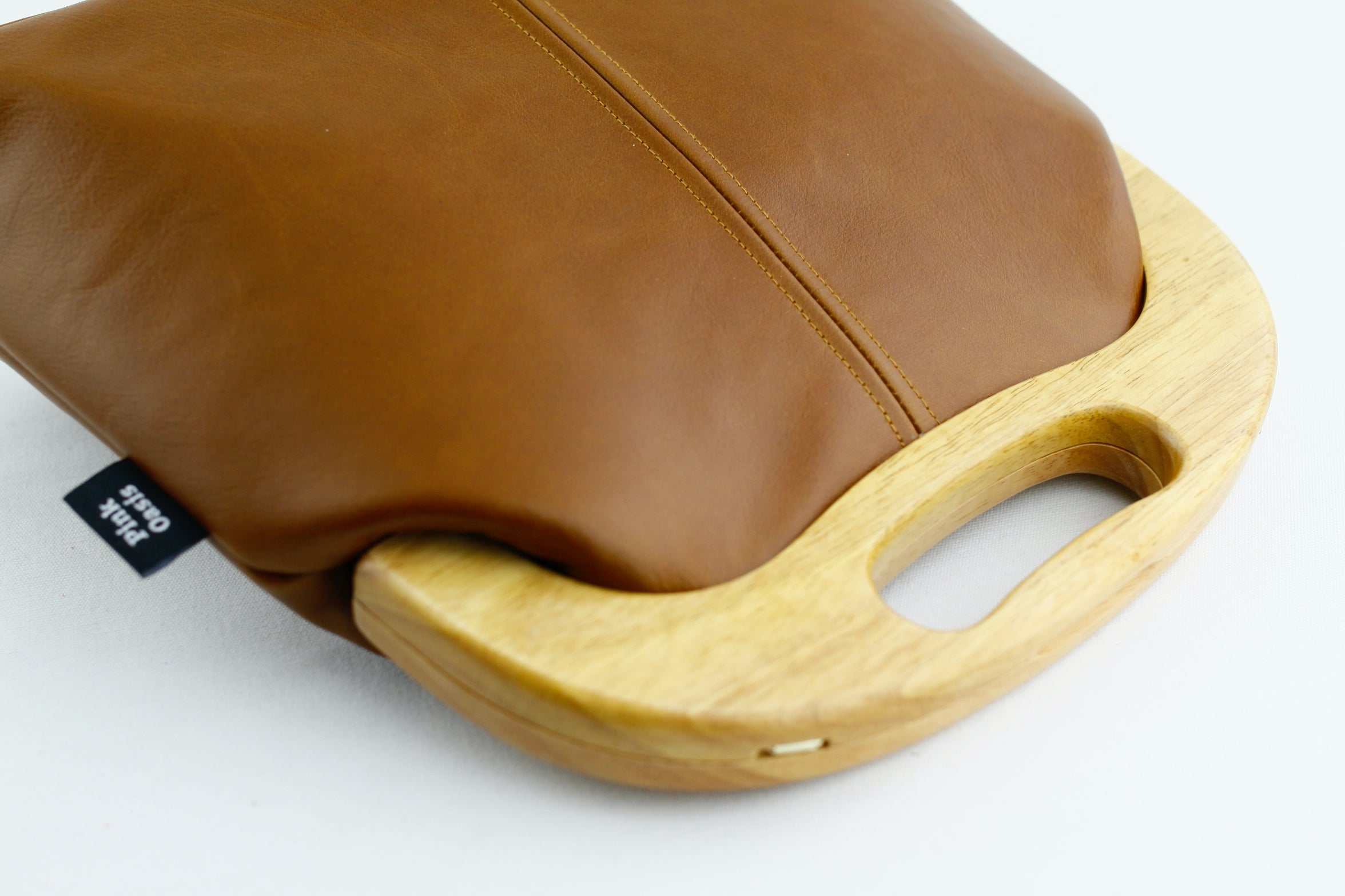 Women's Luxury Chestnut Leather Bag | PINKOASIS
