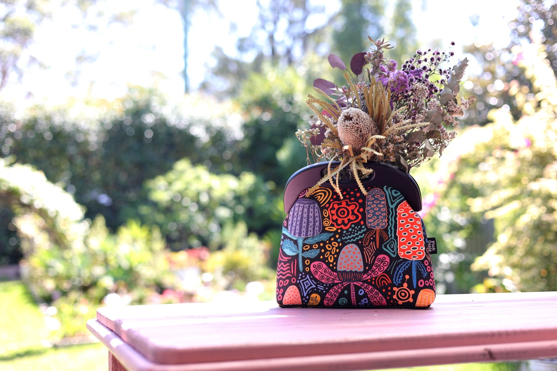 Australia Native Flower Clutch Bags Handmade in Australia | PINK OASIS