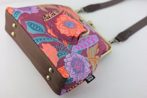 Geranium Flowers Handbag and Crossbody 2 Way Bag | PINK OASIS