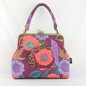 Geranium Flowers Handbag and Crossbody 2 Way Bag | PINK OASIS